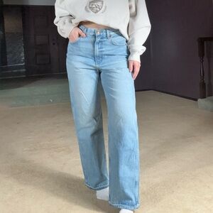 B SIDES jeans light wash straight leg jeans size 28